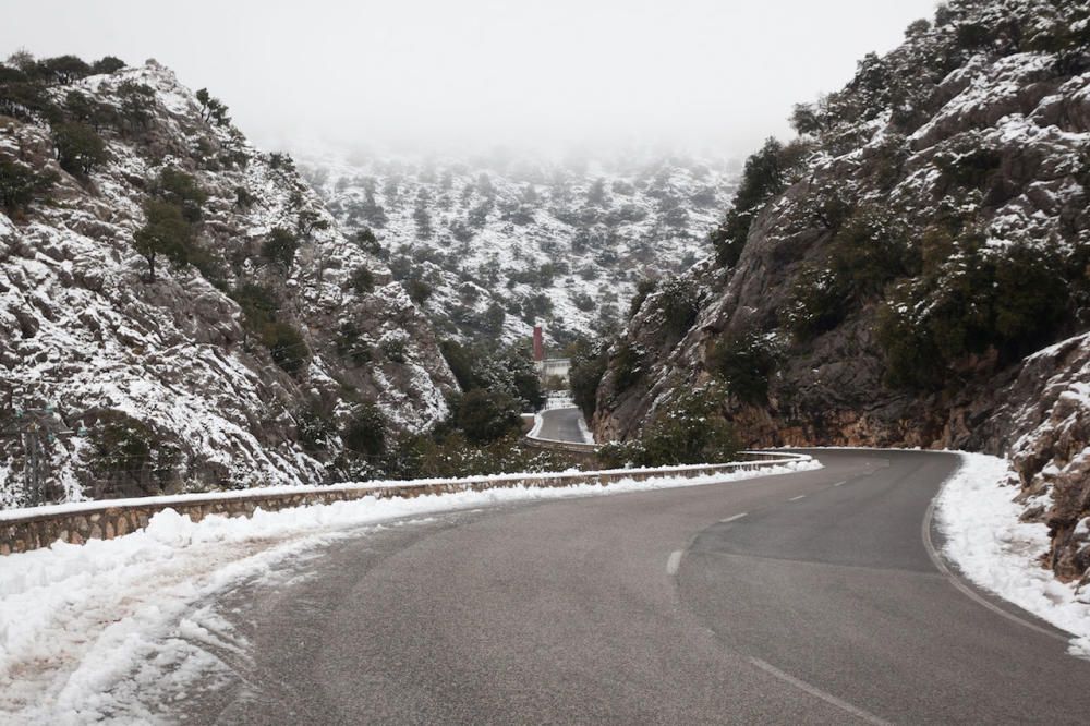 Nieve en la Serra de Tramuntana