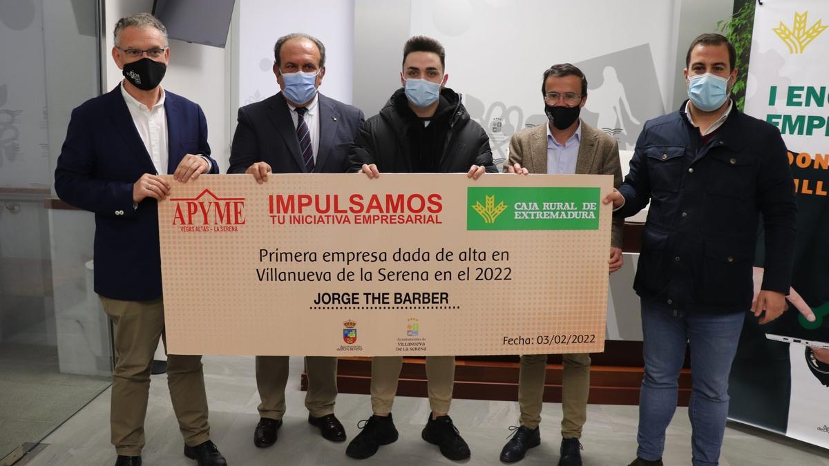 Acto de entrega de los premios a las empresas de Don Benito y Villanueva.