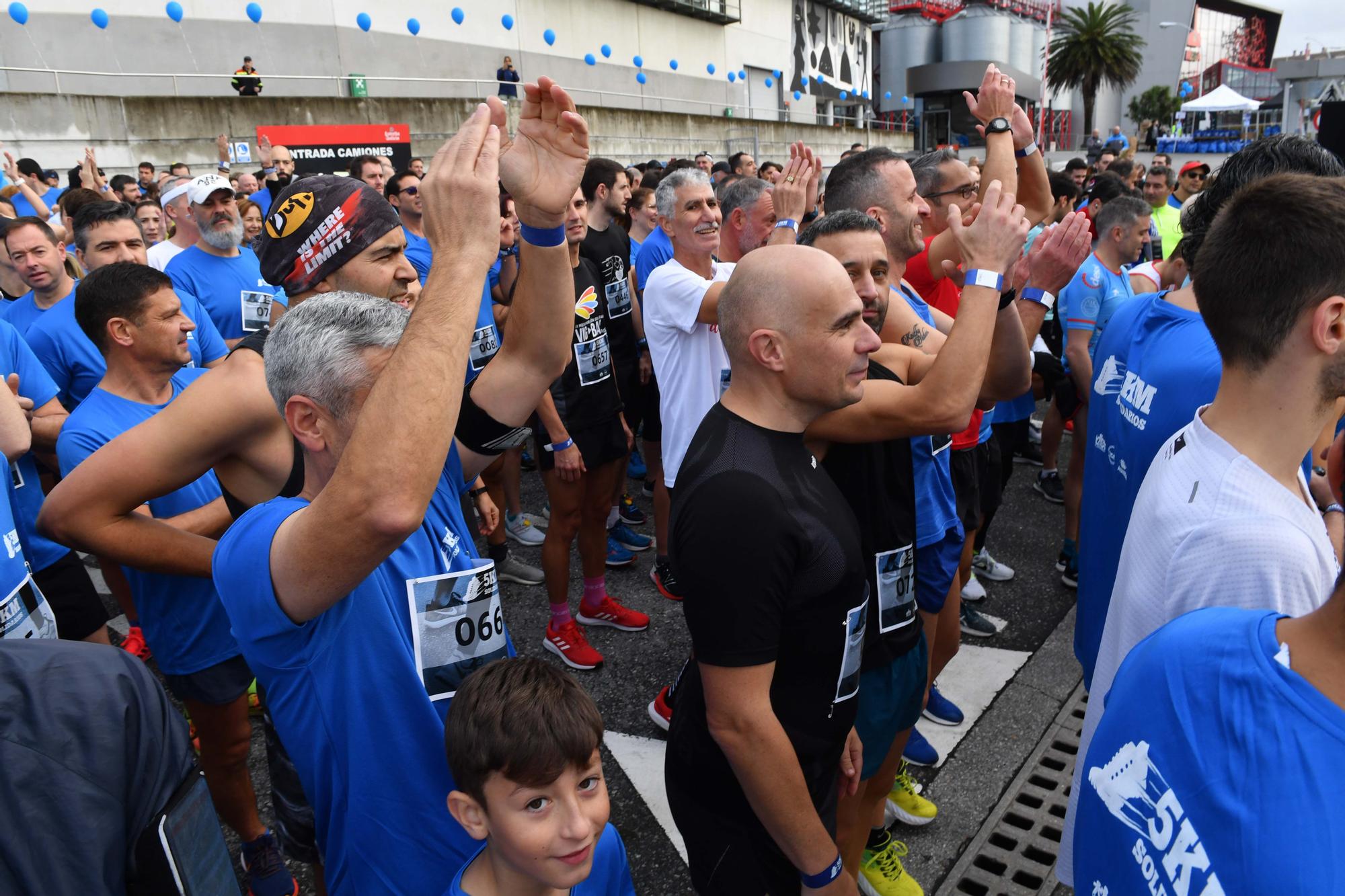 La carrera 5KM Solidarios en Agrela y con la salida en la fábrica de Estrella