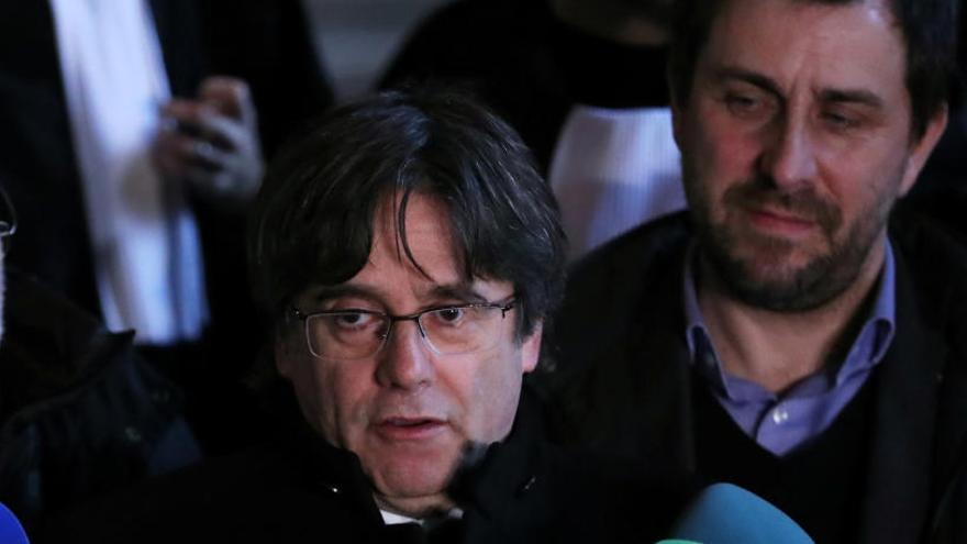 Una imagen de Carles Puigdemont y Toni Comín.