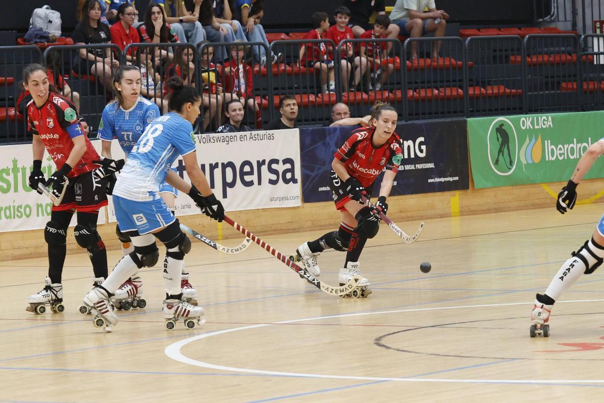 Mariona Colomer, en una jugada del Telecable-Fraga de la semifinal liguera.
