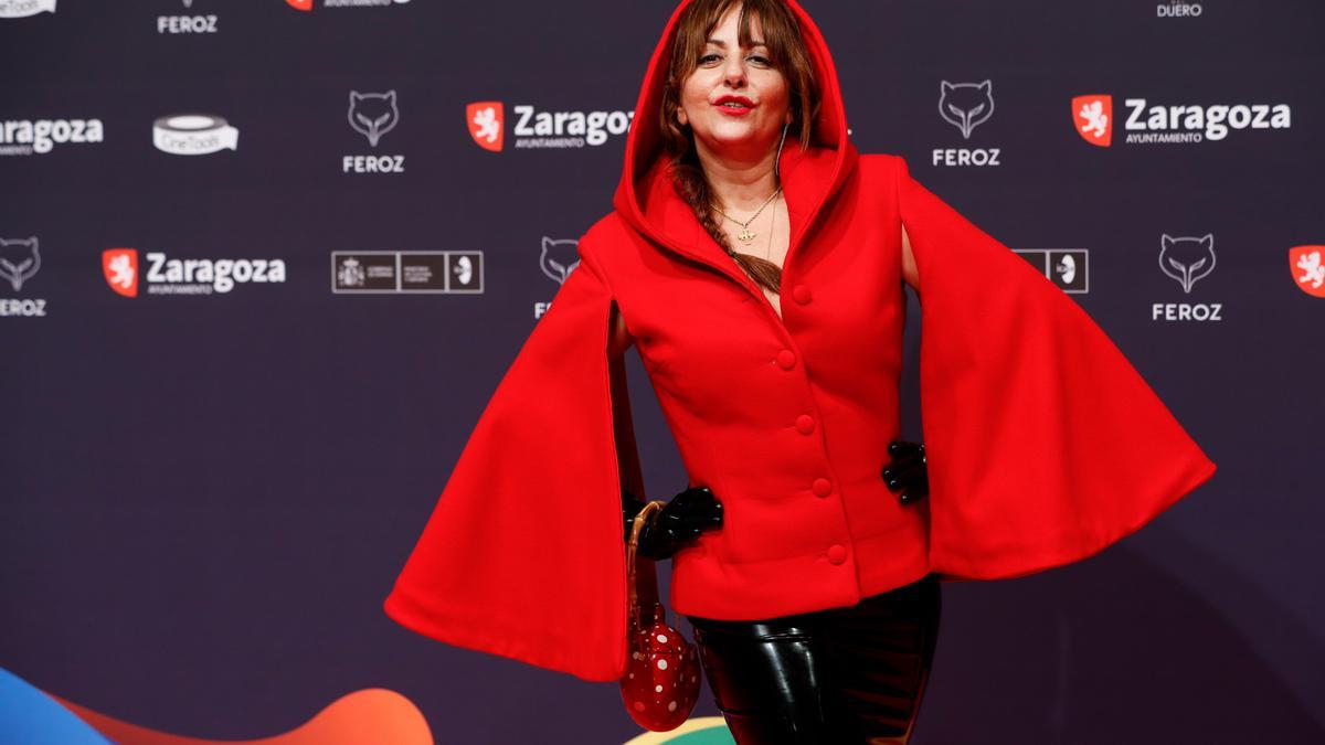 Yolanda Ramos en la alfombra roja de los Premios Feroz 2022