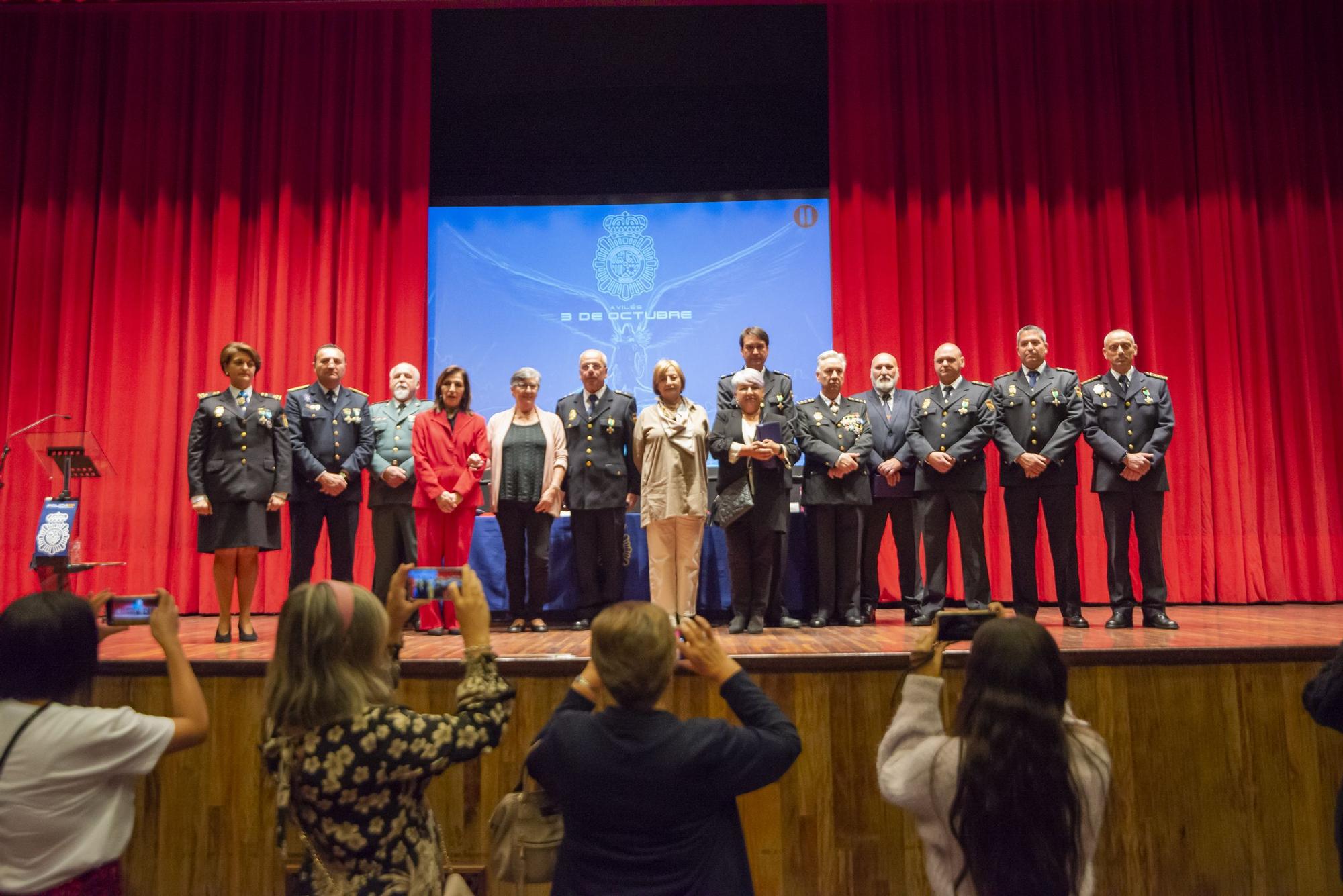 En imágenes: así celebró la Policía Nacional los Ángeles Custodios en Avilés