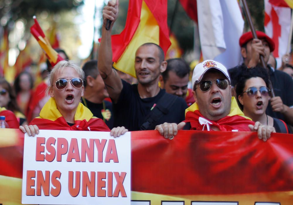 Manifestación en Barcelona por la unidad de España