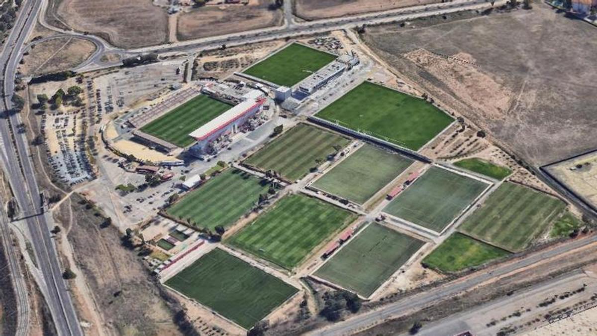 Vista aérea de la Ciudad Deportiva del Sevilla FC