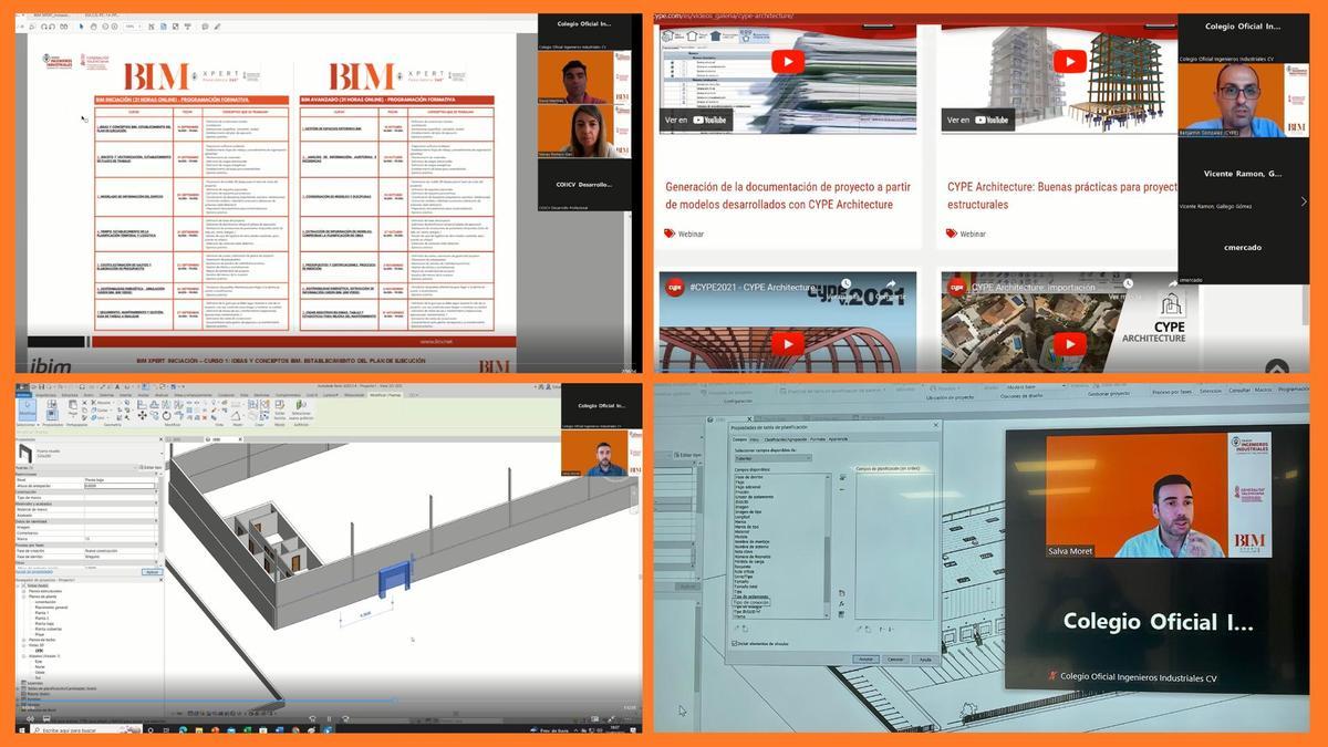 El COIICV impartirá a partir de septiembre un programa de capacitación totalmente gratis de 42h en metodología y aplicación BIM.