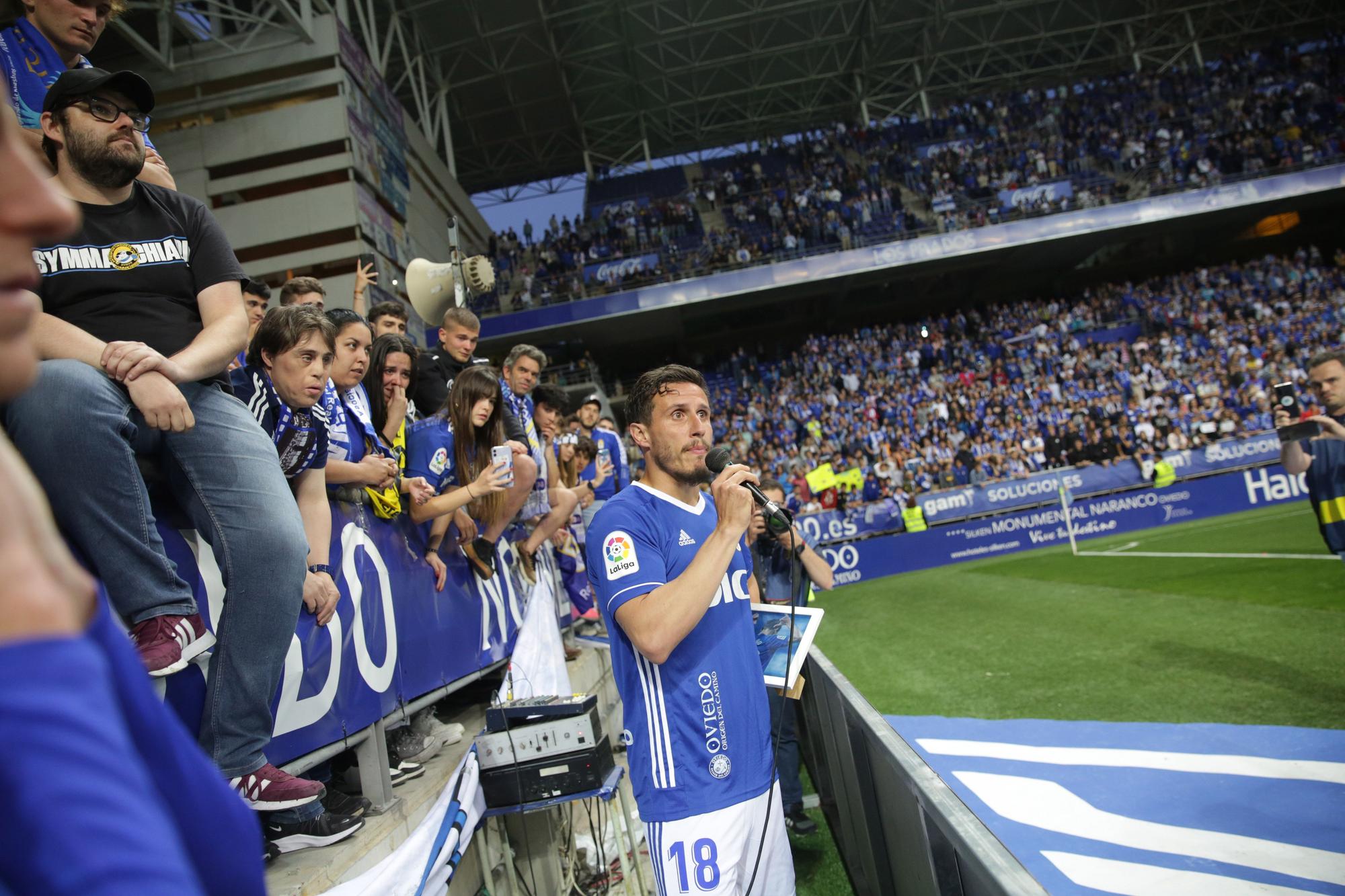 El partido del Oviedo ante el Ibiza, en imágenes