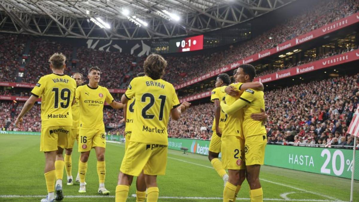 El Girona ofreció una buena imagen en San Mamés