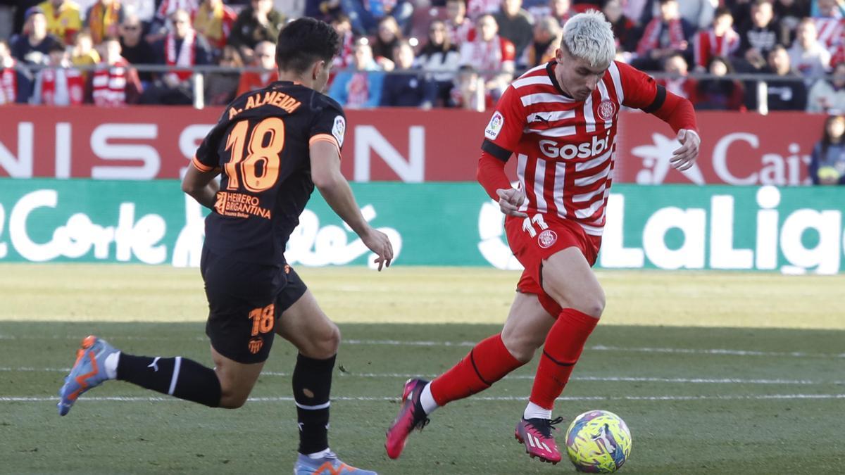 Valery va ser titular en l'últim partit contra el València a Montilivi.