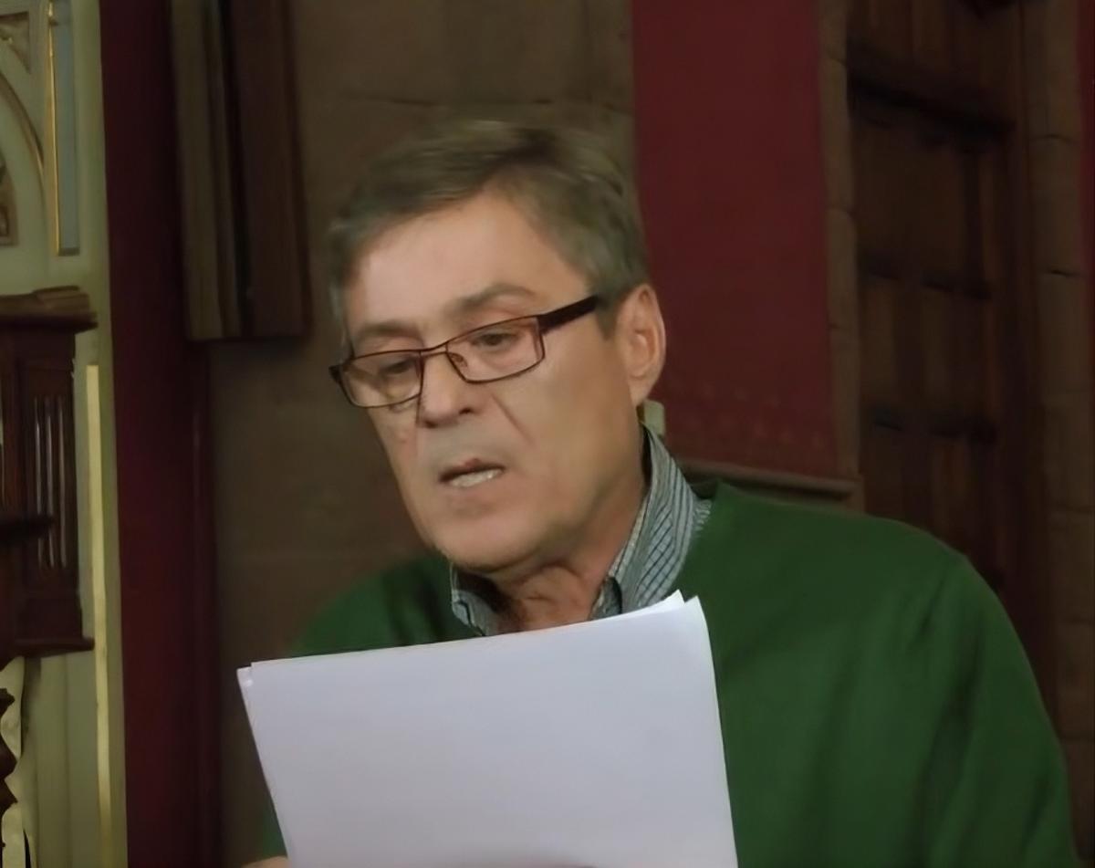 Antonio J. Cruz y Saavedra, durante un acto.