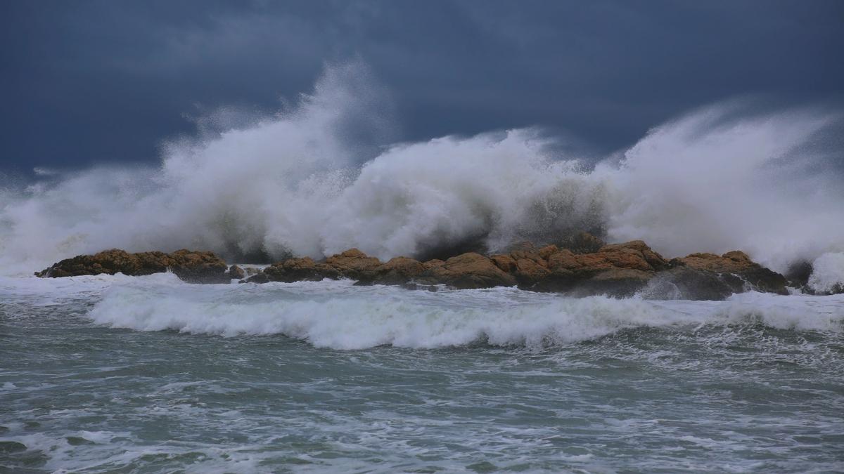 Fotos del temporal a l'Escala