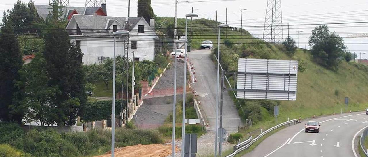 La zona en la que arrancará el enlace, ayer.