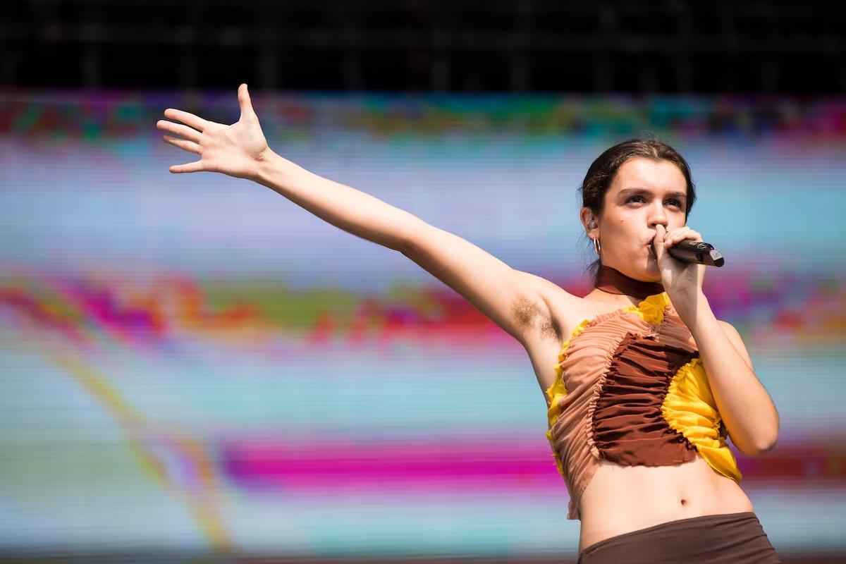 Amaia, durante uno de sus conciertos