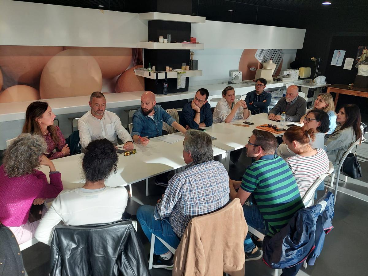 Reunión del PSOE con los afectados