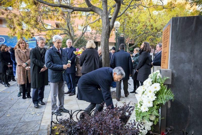 Homenaje a las víctimas de la casa cuartel de Zaragoza