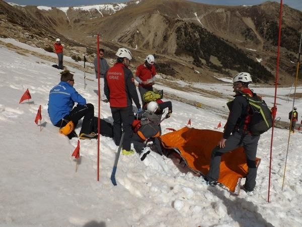 Simulacre de rescat a Vallter