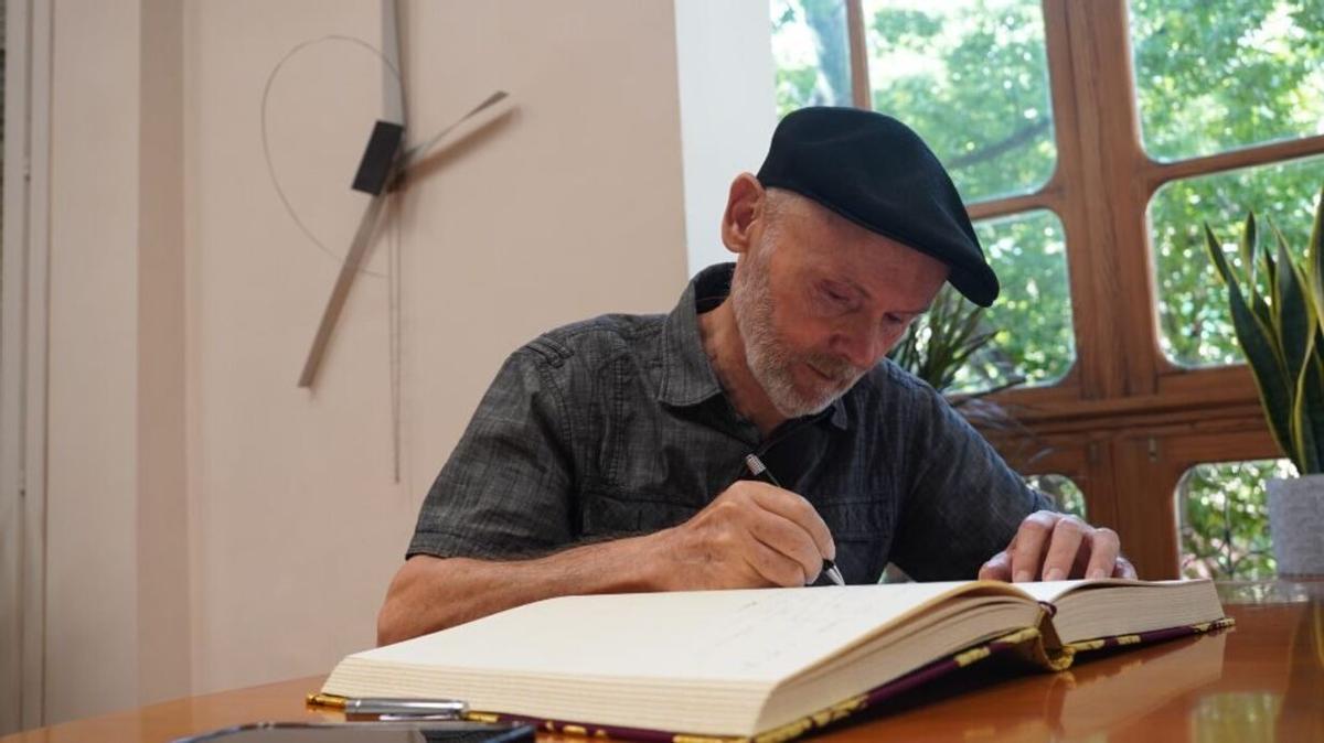 El artista y compositor José Antonio Orts, en Consell Valencià de Cultura, el año pasado.