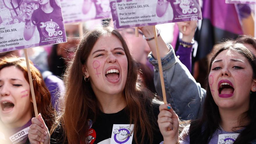 Una protesta contra al violencia machista.