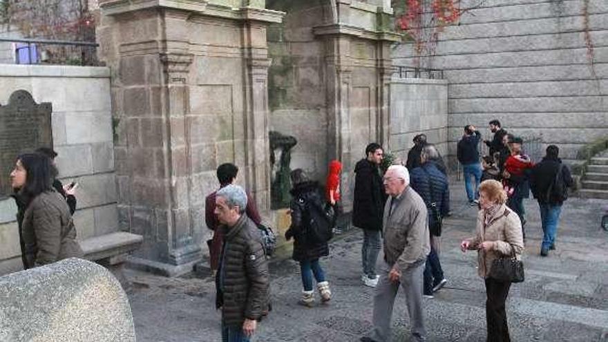 Burgas de Ourense, durante el puente. // Iñaki Osorio