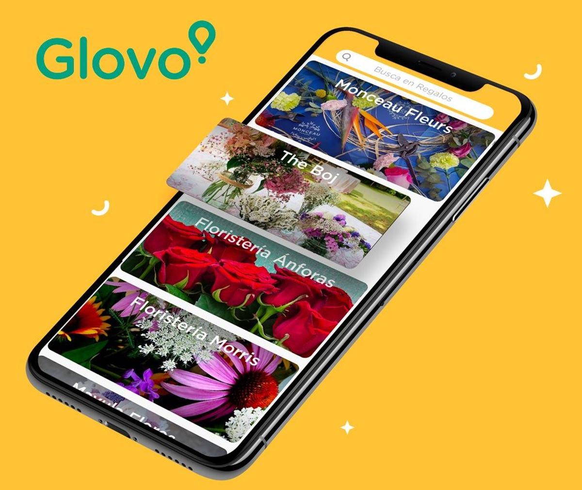 Pedidos floristerías en Glovo