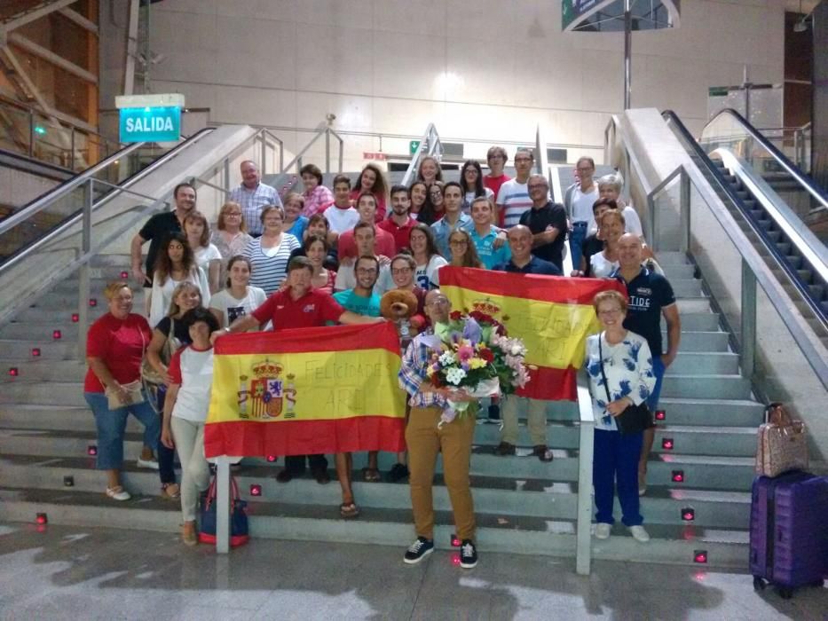 Recibimiento a la medallista paralímpica Ariadna Edo