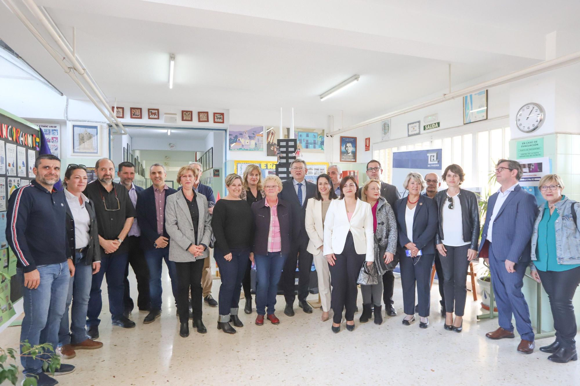 Ximo Puig inaugura la ampliación del IES Thader de Orihuela