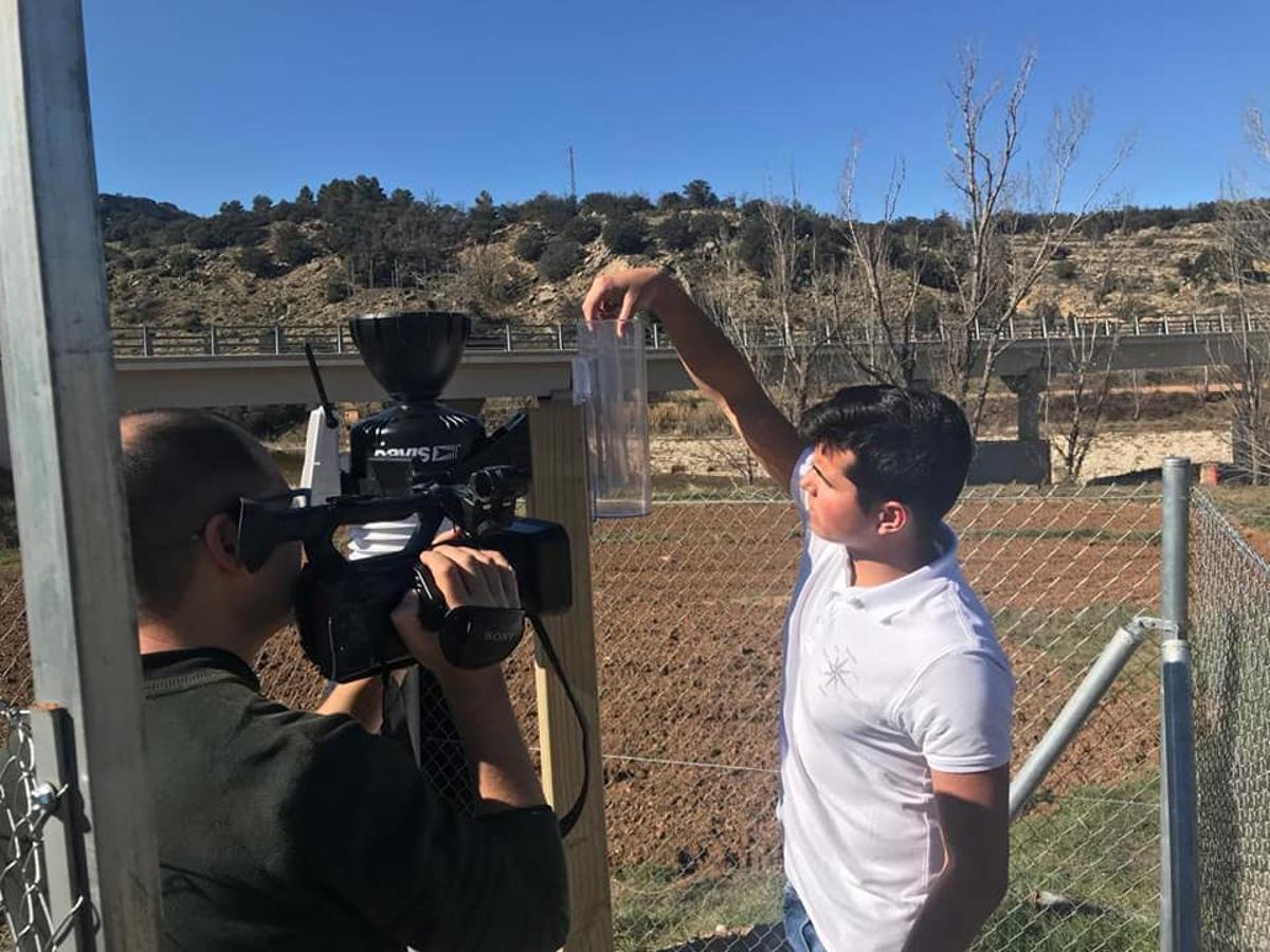 Pablo Solsona en la estación propiedad de Avamet de Sorita
