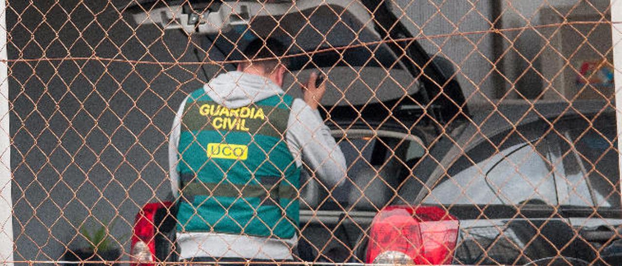 Registro de la Guardia Civil a la empresa Fitonovo en Arucas, en noviembre de 2014.