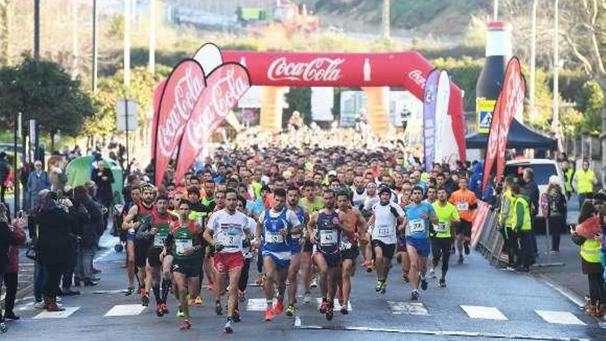 Salida de la carrera popular de Matogrande.