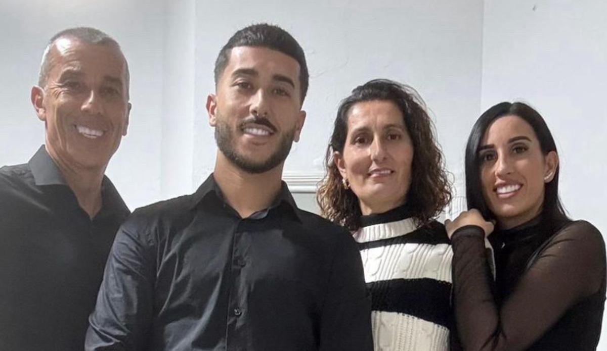 Aitor Rodríguez y su familia.