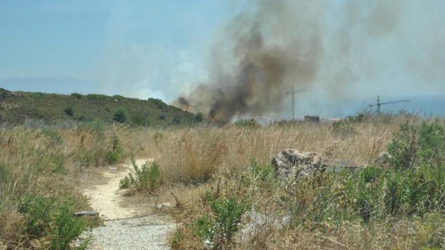 Imagen del incendio en Torremolinos.