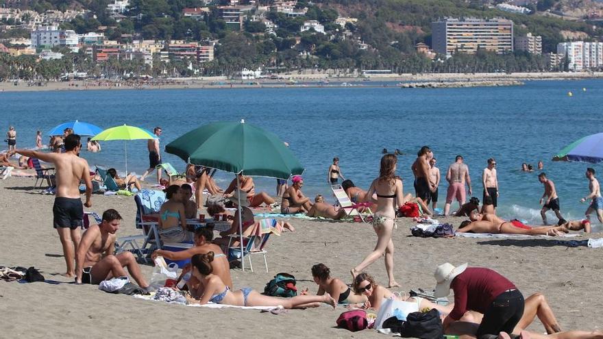 Una imagen de la playa de La Malagueta.