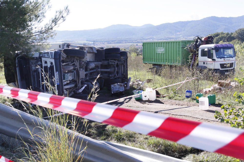 Accident camió càrnic