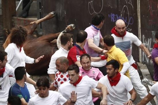 "Encierro" de diumenge als Sanfermines