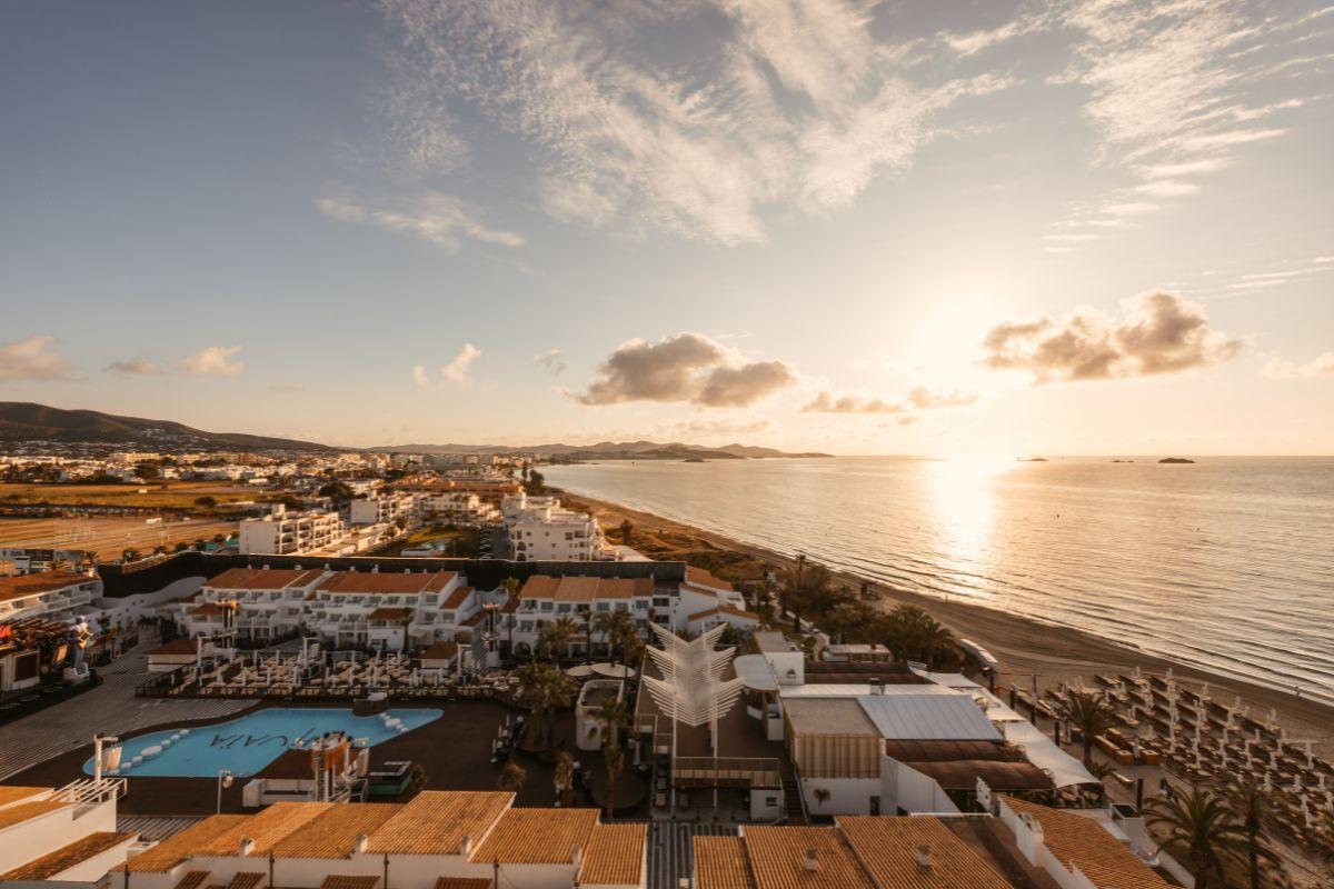 Vistas de Playa d'en Bossa, desde el rooftop