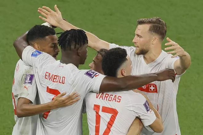 Serbia - Suiza, en imágenes