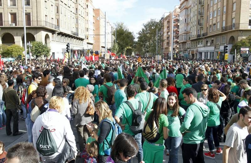 Fotogalería: Huelga educativa en Zaragoza