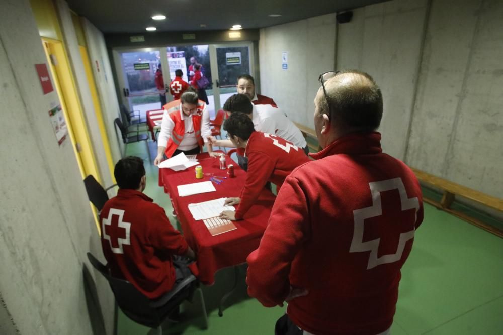 La Tejerona (Gijón) preparado para los "sin techo"