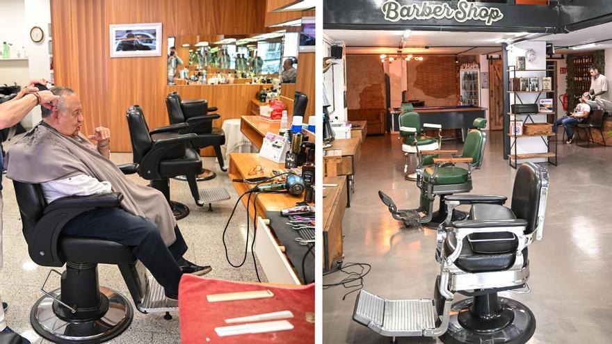¿Clásico o moderno?: El boom de las barbershop convive con las peluquerías &quot;de toda la vida&quot; en Alicante