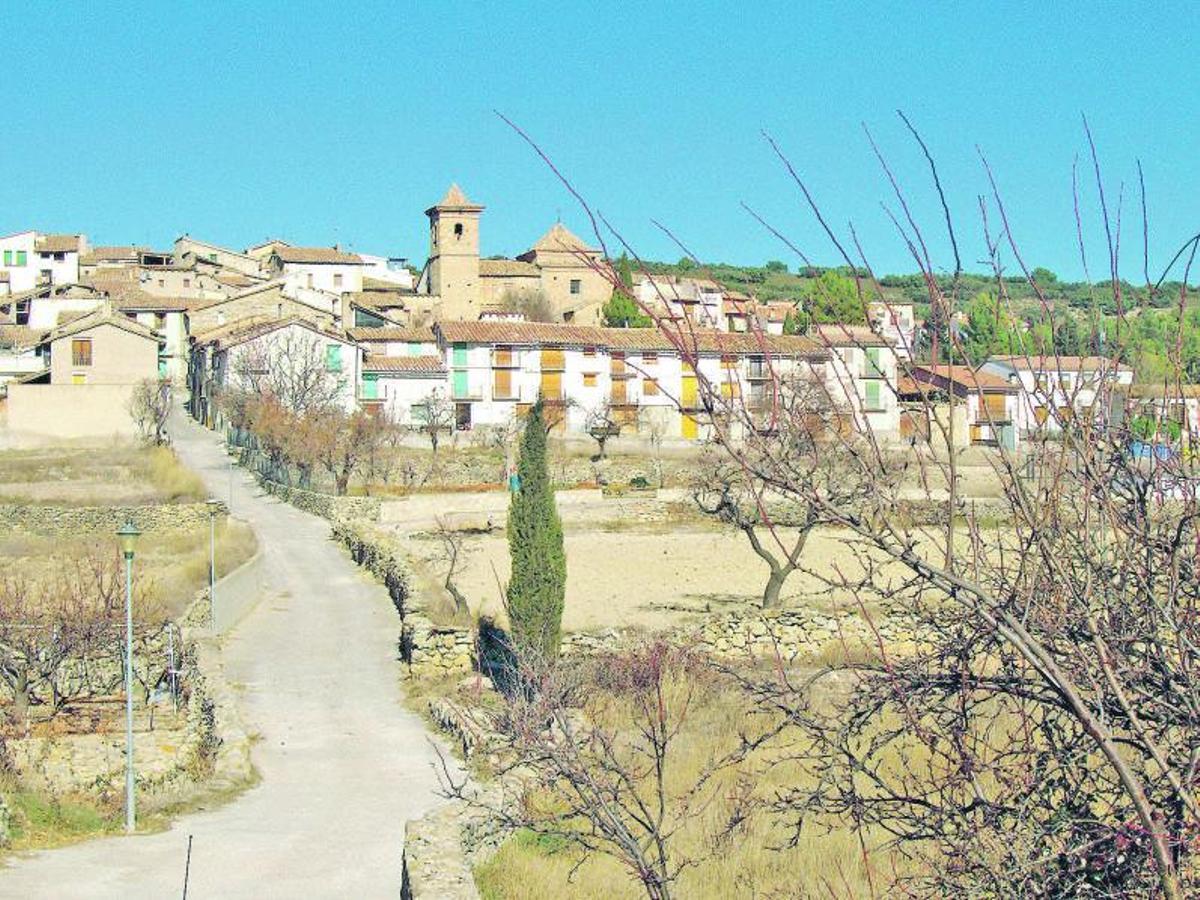 Vista general del pueblode Villores.