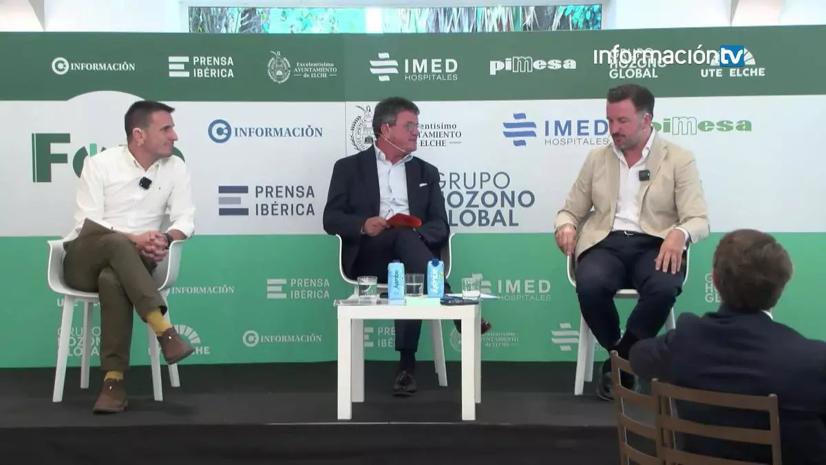 Pablo Ruz y Vicente Martínez Mus abordan en el Foro Elche los retos en infraestructuras y medioambiente