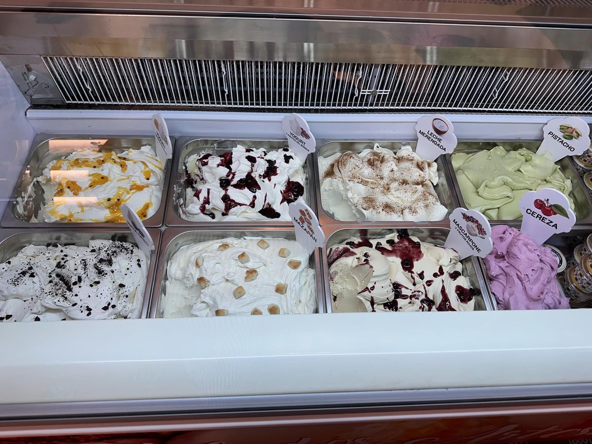 Helados artesanales de la tienda del convento San Antonio de Padua de Toledo