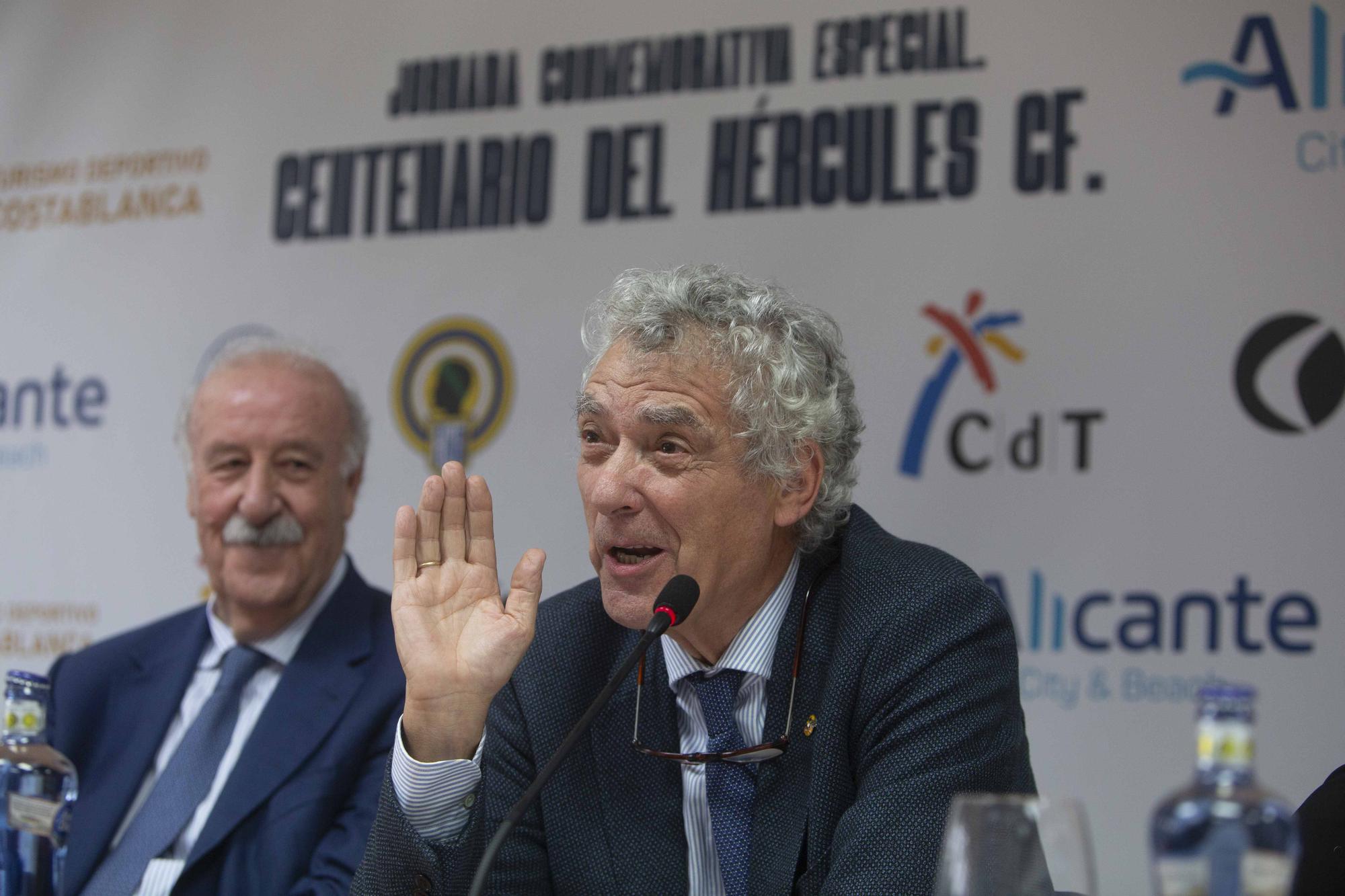 Vicente del Bosque participa en una jornada conmemorativa del Centenario del Hércules