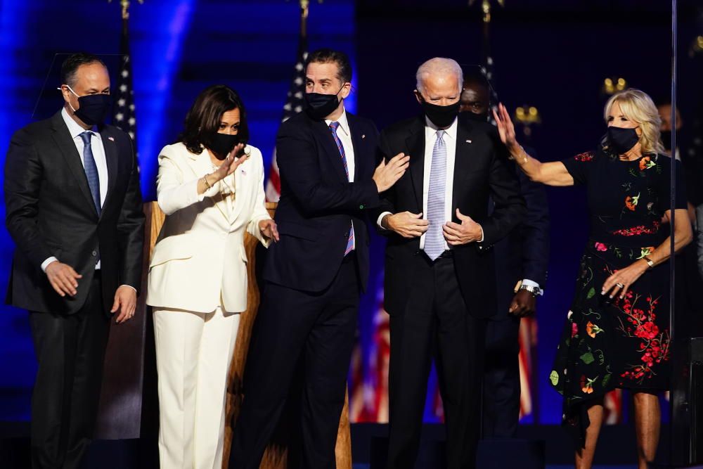 Joe Biden celebra su victoria en las elecciones de EEUU.