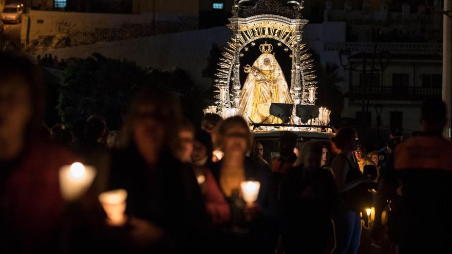 Un momento de la última procesión de las Candelas, en 2020. | | CARSTEN W. LAURITSEN