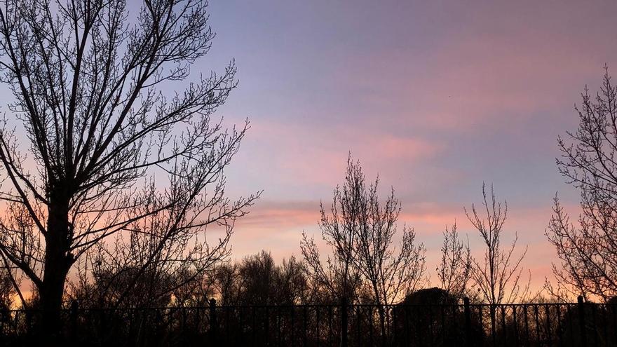 Amanecer en Zamora, esta mañana.