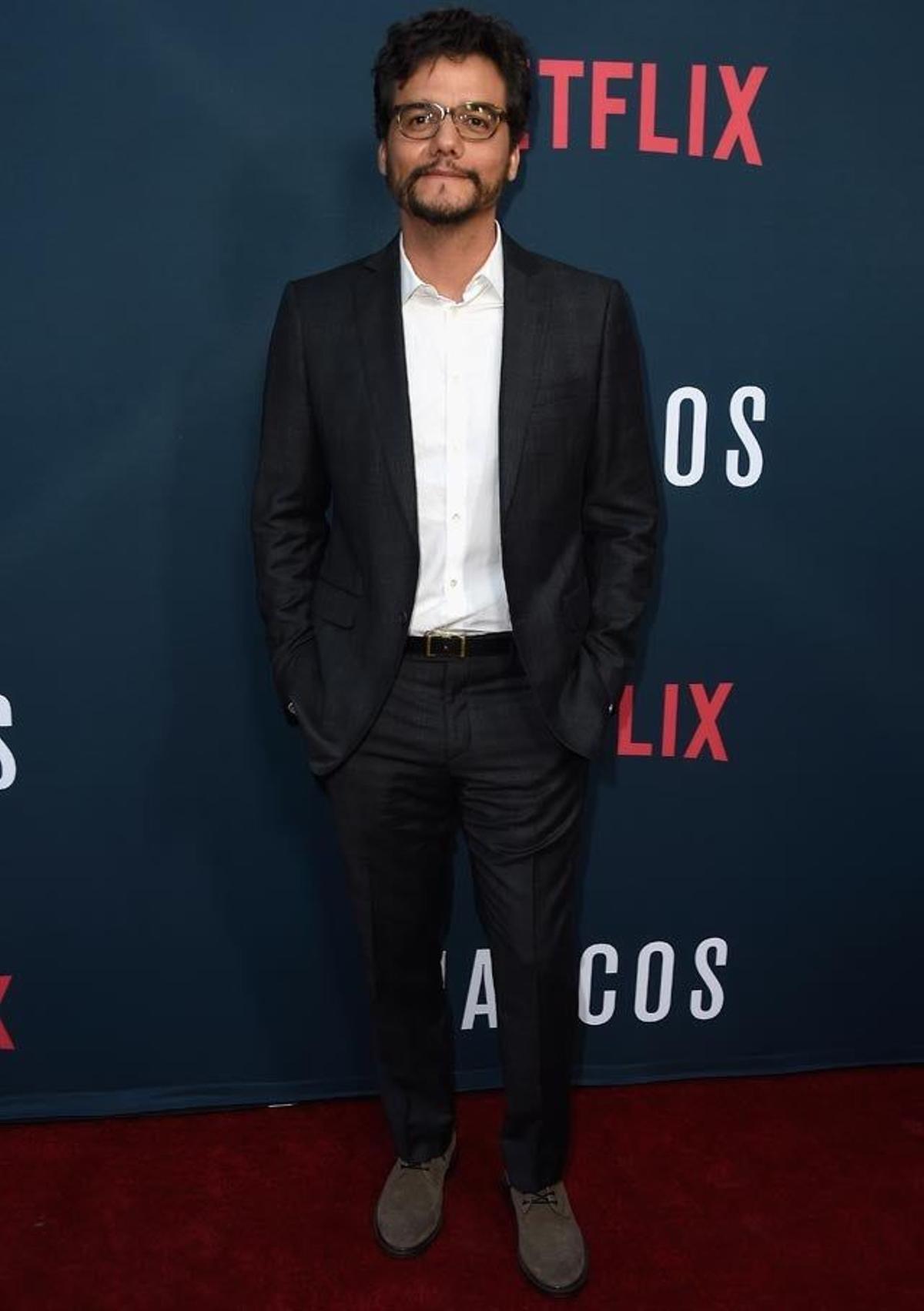 Wagner Moura (Pablo Escobar), en el preestreno de la segunda temporada de Narcos.