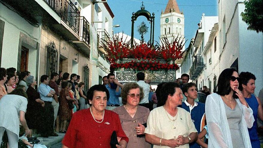 Corpus en Arriate, en una foto de archivo de comienzos de este siglo.