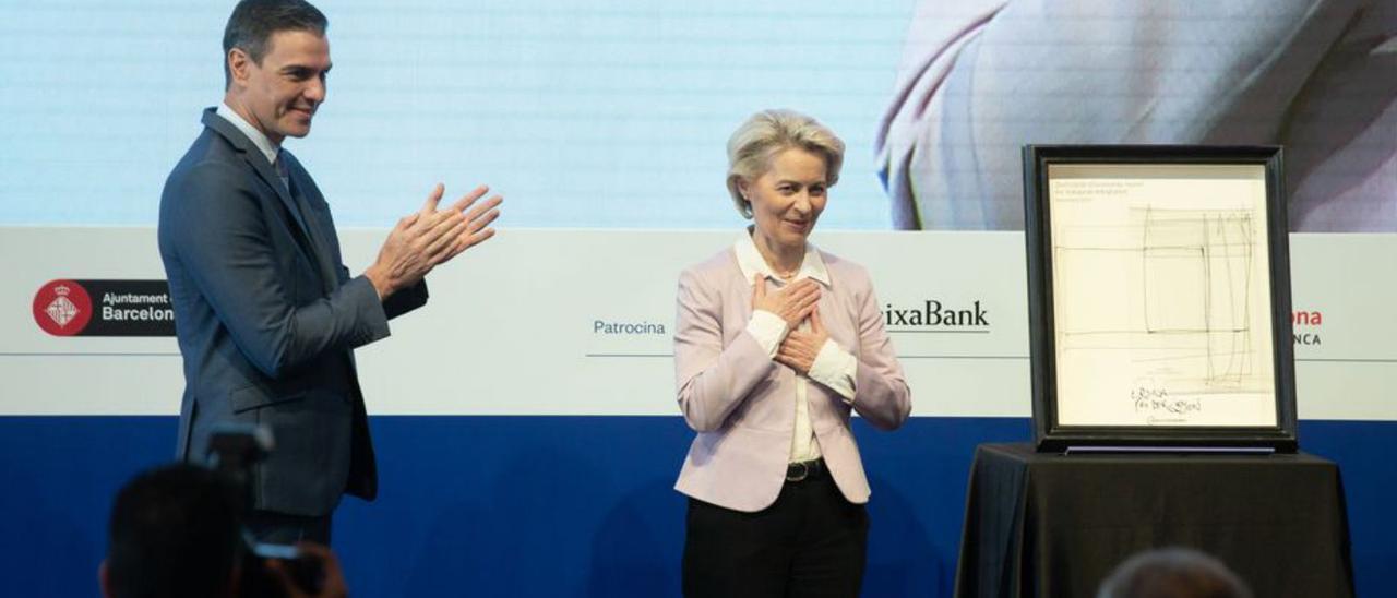 Pedro Sánchez i Ursula von der Leyen, a Barcelona