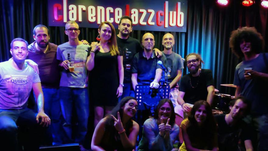 Imagen de la última jam session realizada en The Clarence Jazz Club, en agosto